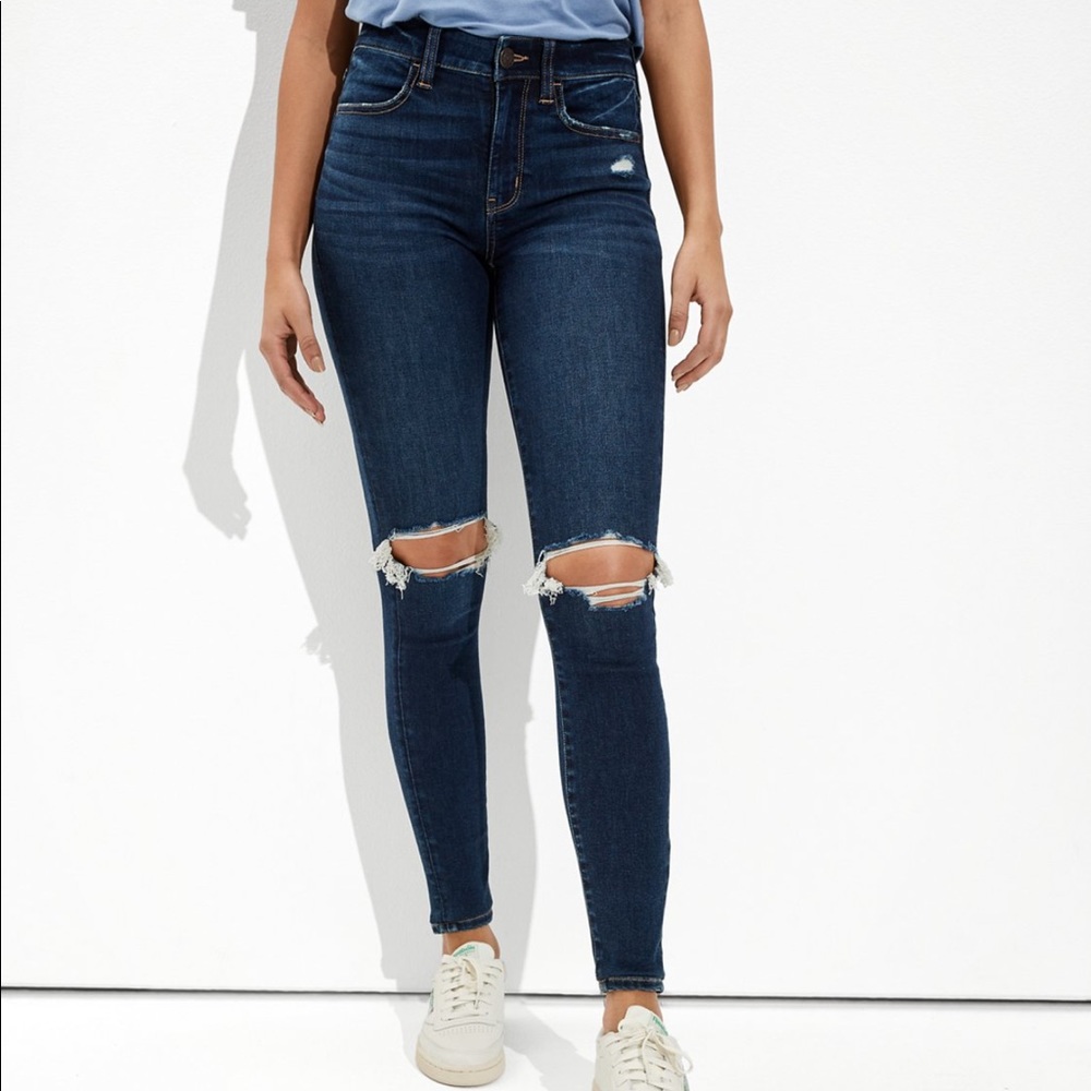 AE NE(X)T level ripped high waisted jeggings